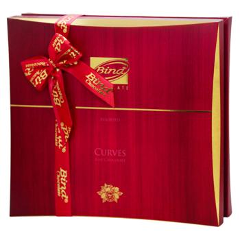 Цукерки Bind Chocolate Curves Fine Chocolate Асорті шоколадні 320г - купити, ціни на Епіцентр FOOD - фото 1