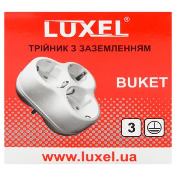 Трійник Luxel з заземленням - купити, ціни на ЕКО Маркет - фото 2