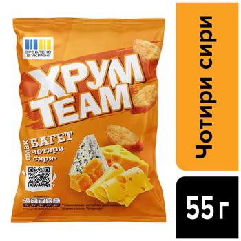 Сухарики Хрум Team Багет Четыре сыра 55г - купить, цены на КОСМОС - фото 2