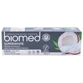 BioMed Superwhite Protection Against Bacteria and Caries Toothpaste 100g - buy, prices for MegaMarket - photo 1