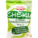 Subota Wheat Potato Pellet Snacks with Sour Cream and Herbs Flavor 50g