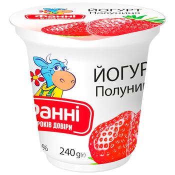 Fanni Strawberry Yogurt 1.5% 240g - buy, prices for - photo 1