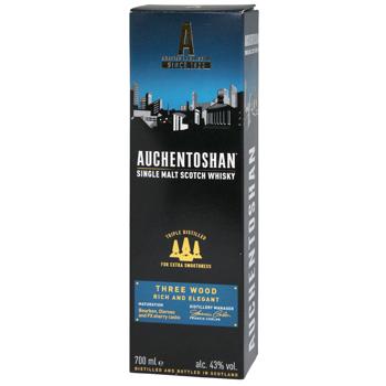 Auchentoshan Three Wood Whisky 8 Years 43% 0.7l - buy, prices for COSMOS - photo 2