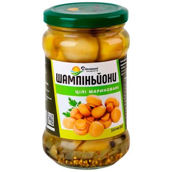 Шампиньоны Домашние продукты маринованные целые 314г - купить, цены на Торба - фото 1