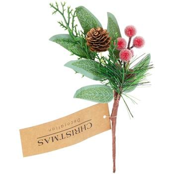 Гілка декоративна Koopman з ягодами в асортименті 22см - купити, ціни на - фото 3