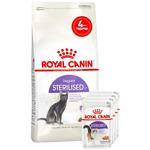 Набір корму Royal Canin Sterilised 37 для стерилізованих котів cухий 2кг + вологий 4шт х 85г