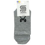 Шкарпетки Premier Socks жіночі класичні з бантиком р.23-25 світло-сірий
