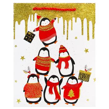 Пакет подарочный Greenwich 23х18х10см в ассортименте - купить, цены на NOVUS - фото 2