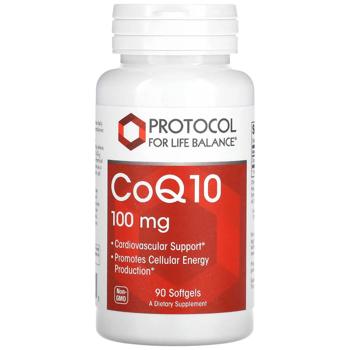 Коэнзим Q10 Protocol for Life Balance CoQ10 100мг 90 гелевых капсул