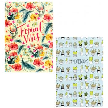 Optima Tropical Vibes A5 Thermobinder Checkered Notebook 80 Sheets - buy, prices for Auchan - photo 1