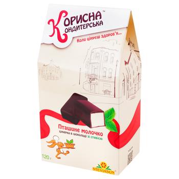 Korysna Kondyterska Ptashyne Moloko Candies in Chocolate with Stevia 120g - buy, prices for Vostorg - photo 4