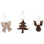 Прикраса ялинкова Actuel пластикова мідна 9-12см в асортименті