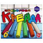 Крейда кольорова асфальтна Люкс-Колор 6шт