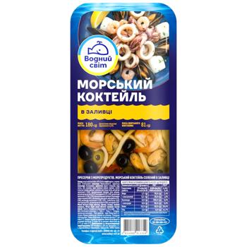 Морской коктейль Водний Світ соленый в заливке 180г - купить, цены на Эпицентр FOOD - фото 3