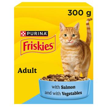 Корм сухий Friskies з лососем та овочами для дорослих котів 300г - купити, ціни на Чудо Маркет - фото 2