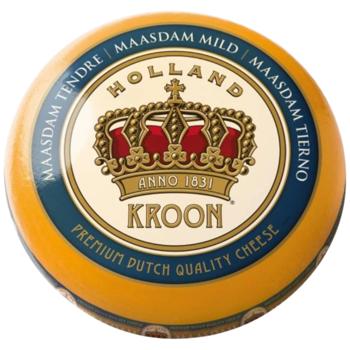 Cheese maasdam Kroon cow milk 45% Netherlands - buy, prices for Epicentr FOOD - photo 1