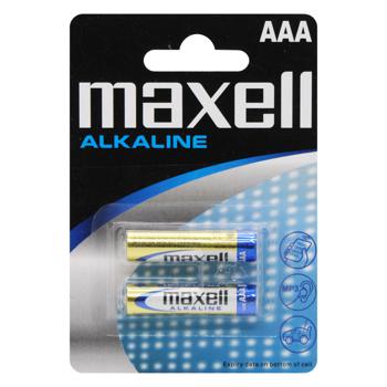 Батарейка Maxell alkaline LR03 AAA 2шт - купити, ціни на МегаМаркет - фото 1