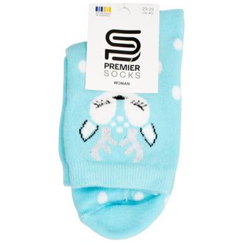 Premier Socks Deer Women's Classic Terry Socks s.23-25 Blue
