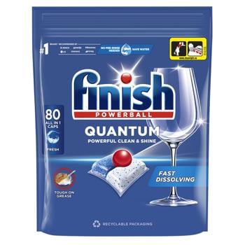 Finish Quantum All in 1 Dishwasher Tablets 80pcs - buy, prices for NOVUS - photo 1