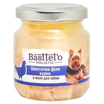 Bastteto Holistic Chicken Fillet Pieces in Jelly Dog Food 130g - buy, prices for NOVUS - photo 1