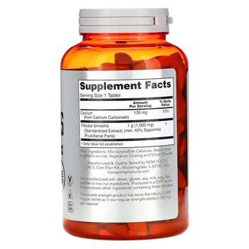 Now Foods Sports Tribulus 1000mg 180 tablets - buy, prices for Biotus - photo 2