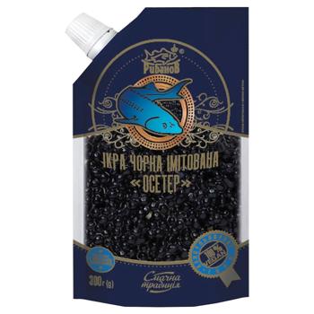 Rybanov Black Sturgeon Imitation Caviar 300g - buy, prices for Chudo Market - photo 1