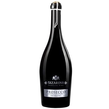 Вино игристое Sizarini Prosecco Frizzante белое полусухое 10,5% 0,75л
