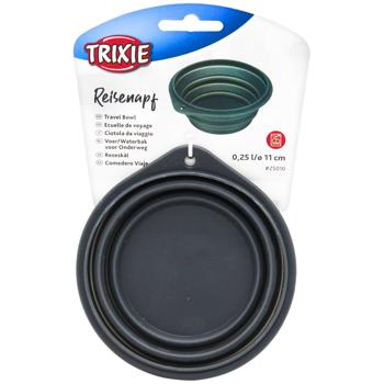 Миска Trixie силиконовая складная 11см 250мл цвет в ассортименте - купить, цены на MasterZoo - фото 3