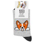 V&T Corgi Children's Socks s.22-24 Grey Melange