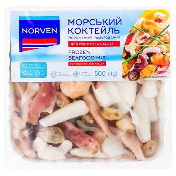 Norven Fresh Frozen Seafood Cocktail for Risotto and Paella 500g - buy, prices for MegaMarket - photo 3
