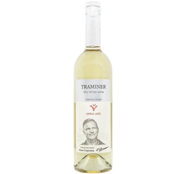 Chateau Chizay Kraina Mriy Traminer White Dry Wine 12.8% 0.75l - buy, prices for NOVUS - photo 1