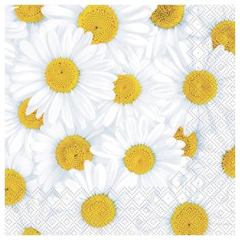 Silken Daisies 3-Ply Table Napkins 33*33cm 18pcs