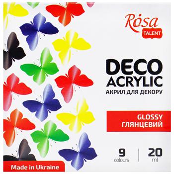 Rosa Start Acrylic Glossy Paints for Decor 9 colors - buy, prices for Auchan - photo 2