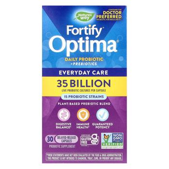 Fortify Optima Everyday Care Delayed-Release Probiotic and Prebiotics 35 Billion CFUs 30 capsules - buy, prices for - photo 3