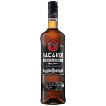 Bacardi Carta Negra Dark Rum 40% 0.7l