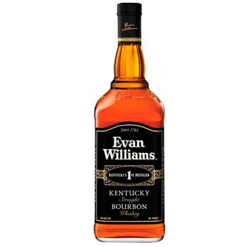 Бурбон Evan Williams Black 43% 0,75л - купити, ціни на AlcoHub - фото 1