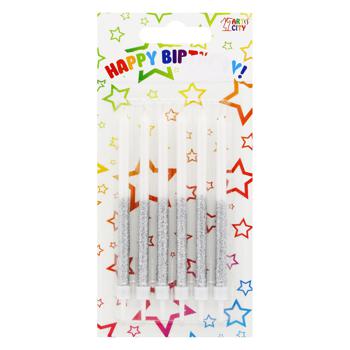 Свічки високі Віалторг з глітером 12см - купити, ціни на ULTRAMARKET - фото 5