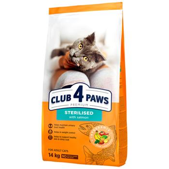 Корм сухой Club 4 Paws Premium с курицей для стерилизованных кошек 14кг - купить, цены на MasterZoo - фото 1