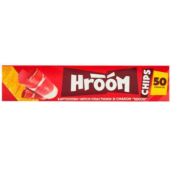 Hroom Bacon Flavored Potato Chips 50g - buy, prices for Vostorg - photo 3
