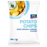 Aro Potato Chips with Sour Cream and Herbs Flavor 100g