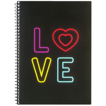 Economix Valentine Love A5 Checkered Notebook 80 Pages