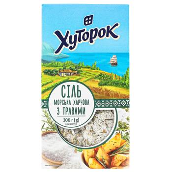 Сіль морська Хуторок харчова з травами 200г - купити, ціни на NOVUS - фото 4
