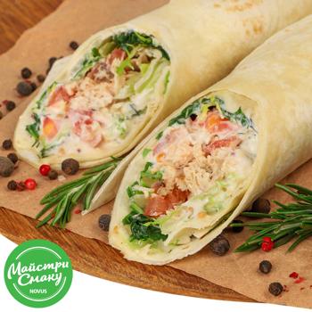 Лаваш пшеничний з куркою 180г - купити, ціни на NOVUS - фото 1