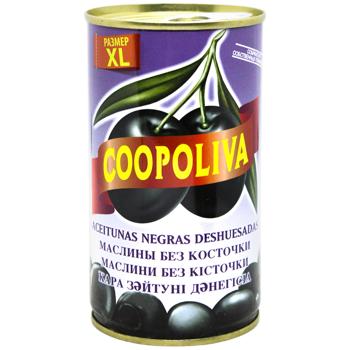 Coopoliva Pitted Black Olives 370ml