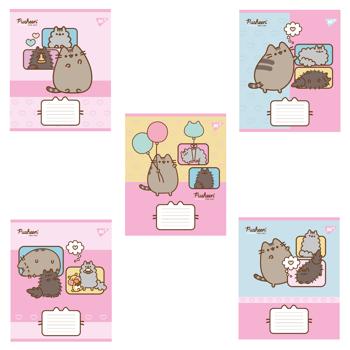 Зошит Yes Pusheen Candy лінія 12 аркушів в асортименті