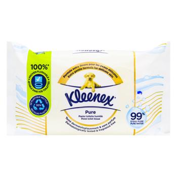 Kleenex Pure Wet Toilet Paper 38pcs - buy, prices for ULTRAMARKET - photo 1