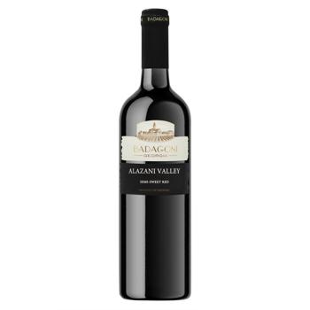 Badagoni Alazani Valley Red Semi-Sweet Wine 10-12% 0.75l - buy, prices for NOVUS - photo 1