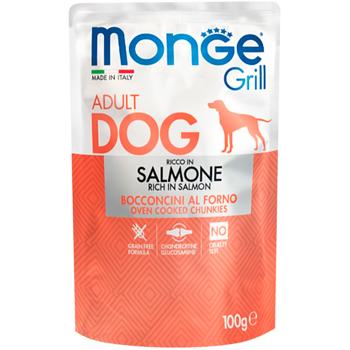 Корм вологий Monge Grill з лососем для собак 100г - купити, ціни на MasterZoo - фото 1