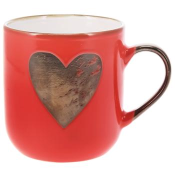 Чашка Koopman Сердца керамика 400мл в ассортименте - купить, цены на Auchan - фото 3