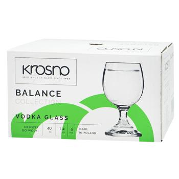 Набор рюмок Krosno Balance для водки 40мл 6шт - купить, цены на NOVUS - фото 1